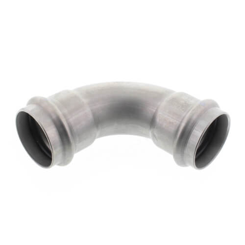 Main product image of 1-1/2" ProPress 304 Stainless 90° Elbow w/ FKM Seal (P x P)