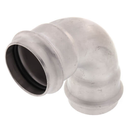 Main product image of 2-1/2" ProPress 304 Stainless XL-S 90° Elbow w/ FKM Seal (P x P)