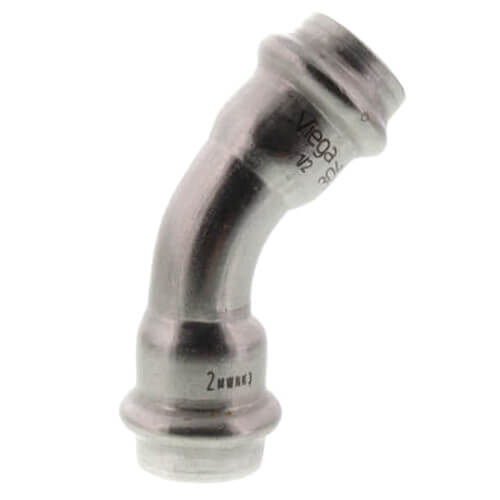 Main product image of 3/4" ProPress 304 Stainless 45° Elbow w/ FKM Seal (P x P)