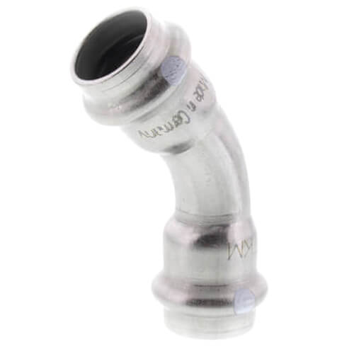 Main product image of 3/4" ProPress 304 Stainless 45° Elbow w/ FKM Seal (P x P)