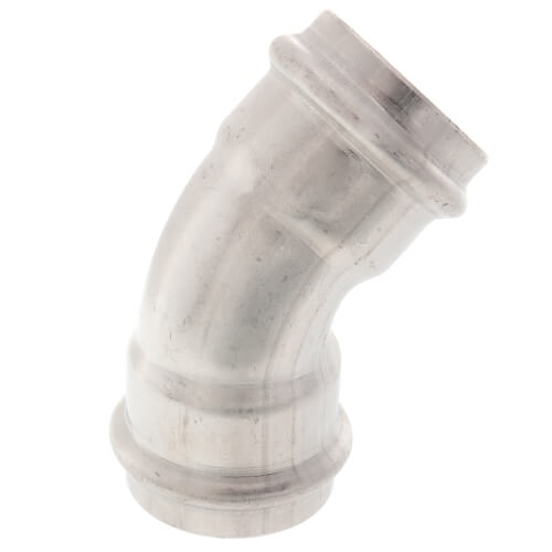Main product image of 1-1/4" ProPress 304 Stainless 45° Elbow w/ FKM Seal (P x P)