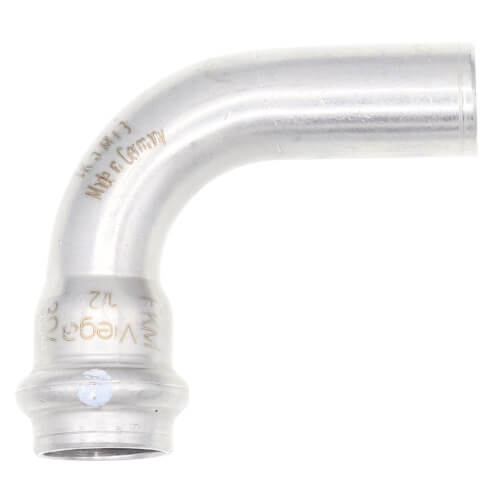 Main product image of 1/2" ProPress 304 Stainless 90° Street Elbow w/ FKM Seal (FTG x P)