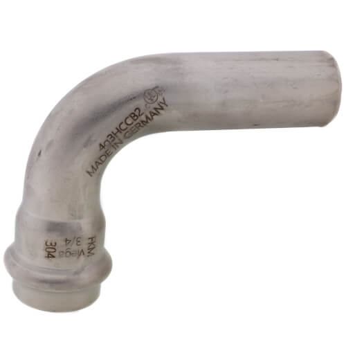 Main product image of 3/4" ProPress 304 Stainless 90° Street Elbow w/ FKM Seal (FTG x P)