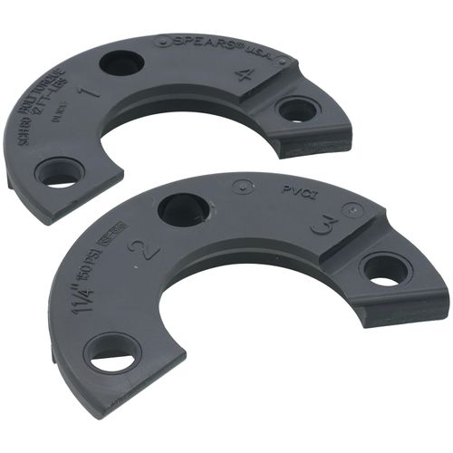 Main product image of 1-1/4" PVC Sch. 80 Van Stone Split Flange Ring w/ 2 Halves