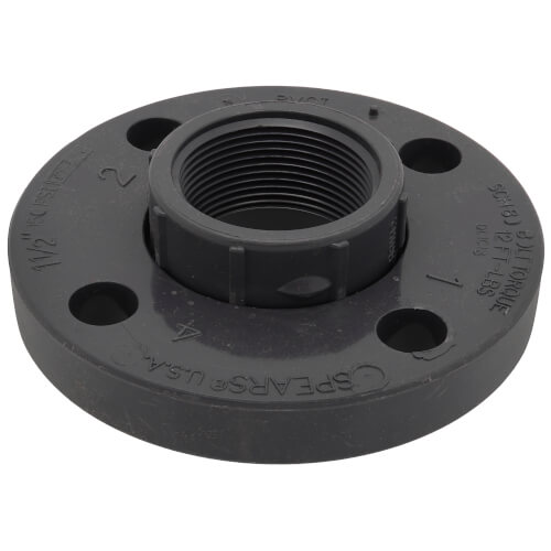 Main product image of 1-1/2" PVC Schedule 80 Van Stone Flange w/ PVC Ring (FIPT)
