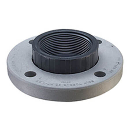 Main product image of 6" PVC Schedule 80 Van Stone Flange w/ Glass Filled PVC Ring (FIPT)