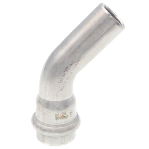 Main product image of 1/2" ProPress 304 Stainless 45-Degree Elbow w/ FKM Seal (P x CTS)