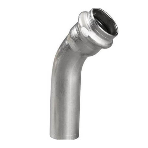 Main product image of 2" ProPress 304 Stainless 45-Degree Elbow w/ FKM Seal (P x CTS)