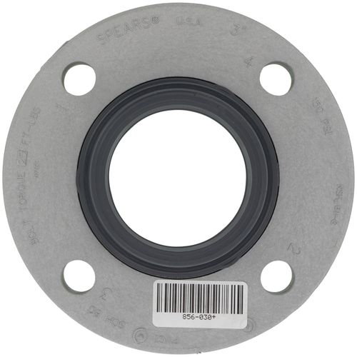 Main product image of 3" PVC Schedule 80 Van Stone Flange w/ Glass Filled PVC Ring (Spigot)
