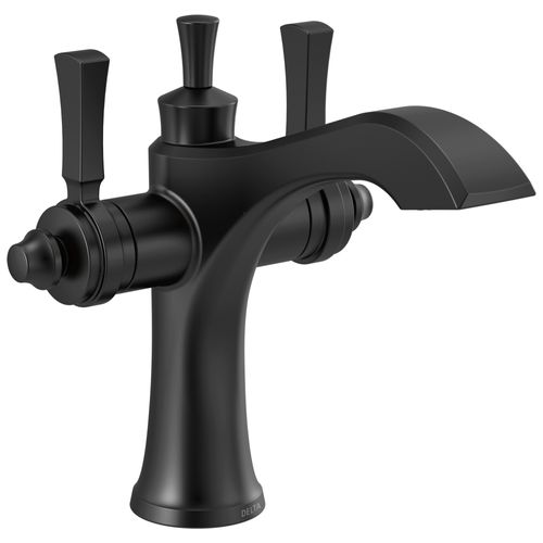 Main product image of Dorval Two Handle Single Hole Monoblock Bathroom Faucet, 1.2 GPM (Matte Black), 856-BL-DST
