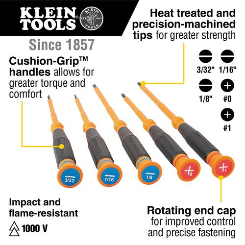 Main product image of Insulated Precision Screwdriver, Phillips #0