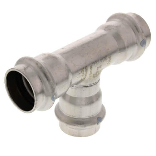 Main product image of 4" ProPress 304 Stainless XL-S Tee w/ FKM Seal (P x P x P)