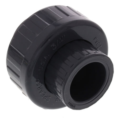 3/4" PVC Sch. 80 Union With Viton O-Ring Seal (S x S)
