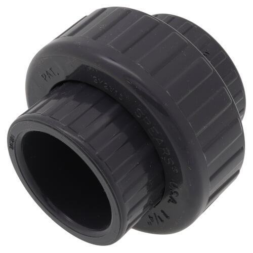 1-1/4" PVC Sch. 80 Union With Viton O-Ring Seal (S x S)