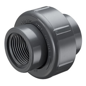 Main product image of 1/4" PVC Schedule 80 FKM Union 2000 (S x FPT)
