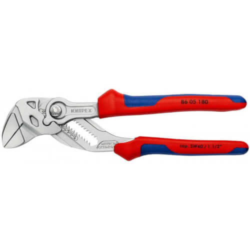 Main product image of 7-1/4'' Chrome Pliers Wrench w/ Comfort Grip Handle