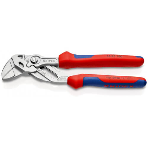 Main product image of 7-1/4'' Chrome Pliers Wrench w/ Comfort Grip Handle