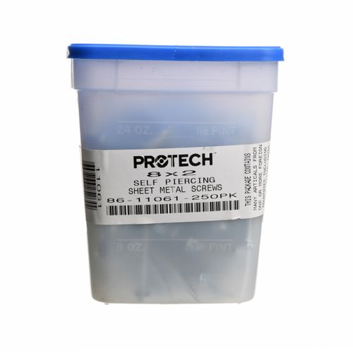 Main product image of PROTECH Sheet Metal Screws w/Drill Chuck - Size 8 x 2" - 1/4" Hex Head (250/Pkg.), 86-11061-250PK