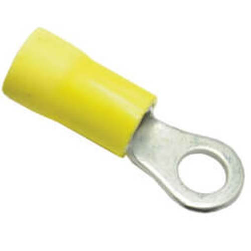 #10 Stud Insulated Ring Terminals - 12-10 AWG (Blister Pack of 100), 86-2014C-100PK