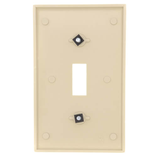 Main product image of 1-Gang Electrical Wall Plate, Toggle Switch (Ivory)