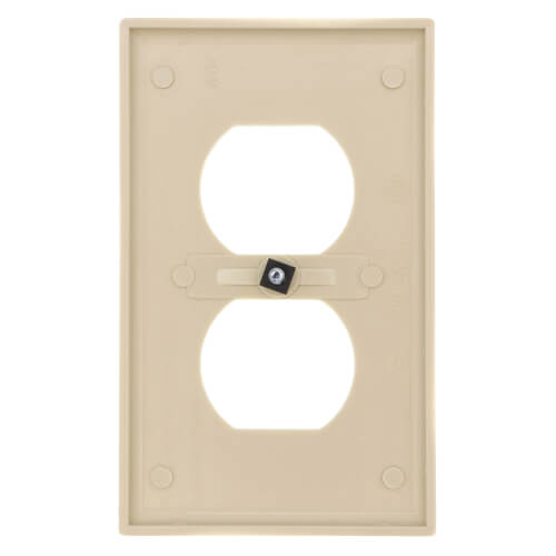 Main product image of 1-Gang Electrical Wall Plate, Duplex Receptacle (Ivory)