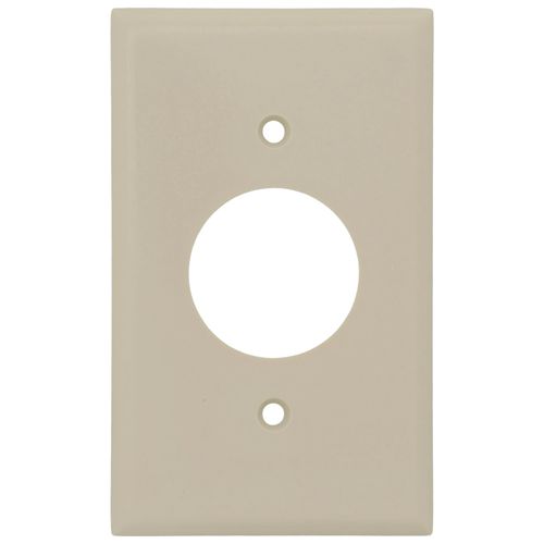 Main product image of 1-Gang Electrical Wall Plate, 1.406 Inch Hole, Device Mount (Ivory)