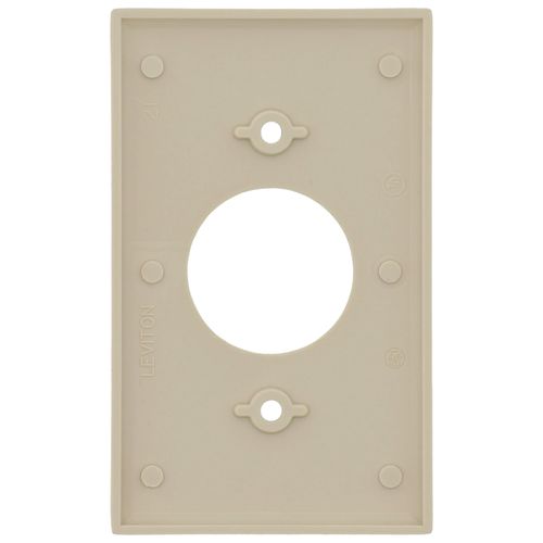 Main product image of 1-Gang Electrical Wall Plate, 1.406 Inch Hole, Device Mount (Ivory)