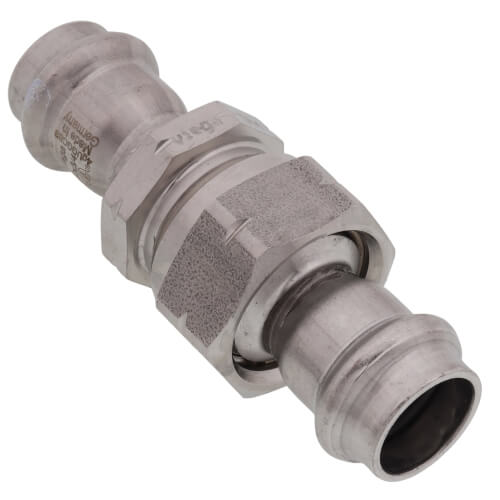 Main product image of 1/2" ProPress 304 Stainless Union w/ FKM Seal (P x P)