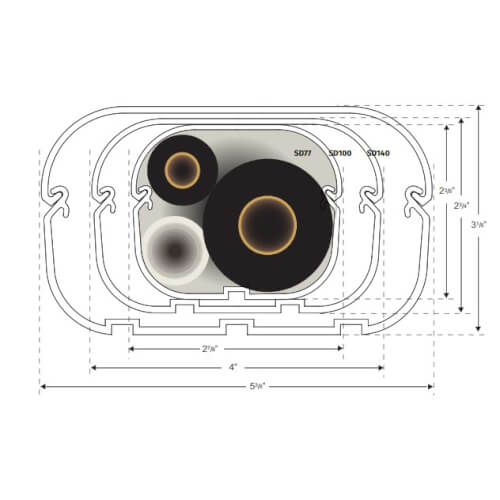 Main product image of 2.75" Slimduct Wall Inlet - SW-77-W (White)
