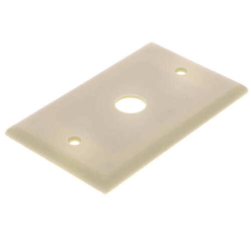Main product image of 1-Gang Electrical Wall Plate, .625 Inch Hole, Box Mount (Ivory)