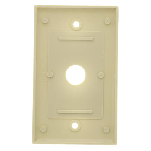 Main product image of 1-Gang Electrical Wall Plate, .625 Inch Hole, Box Mount (Ivory)