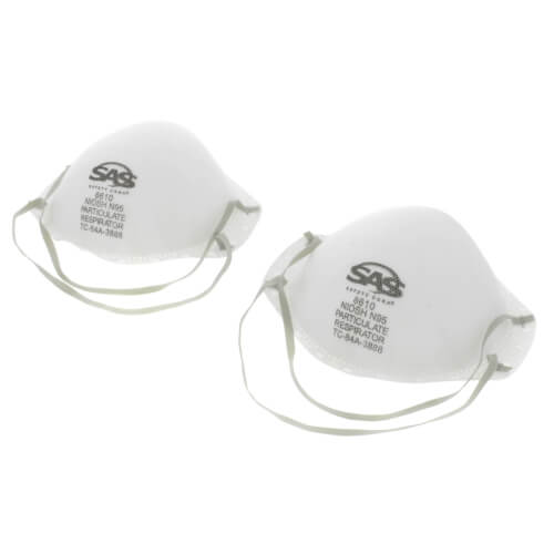 861050 SAS Safety 861050 N95 Particulate Respirator (Pack of 2)