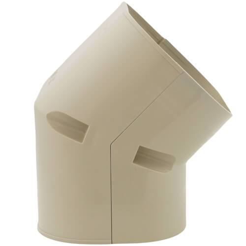 Main product image of 3.75" 45° Slimduct Vertical Elbow (Ivory)