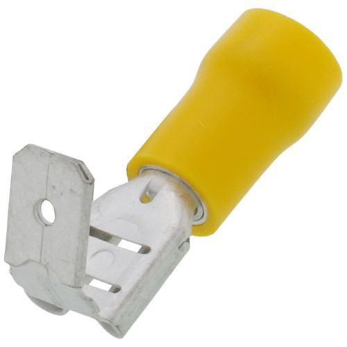 Main product image of Insulated Male/Female Piggy Back Quick Disconnect Terminal, 12-10 AWG, Tab Size .250 (8 Pack)