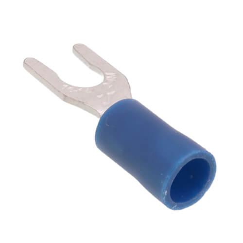 Main product image of Insulated Spade Spring Solderless Terminal, 16-14 AWG, Stud #8 (20 Pack)
