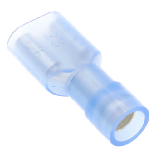 Fully Insulated Female Slip-On Solderless Terminal, 16-14 AWG, Tab Size .250 (100 Pack)