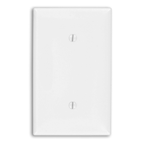 Main product image of 1-Gang Blank Wallplate, Standard Size, Thermoplastic Nylon, Red