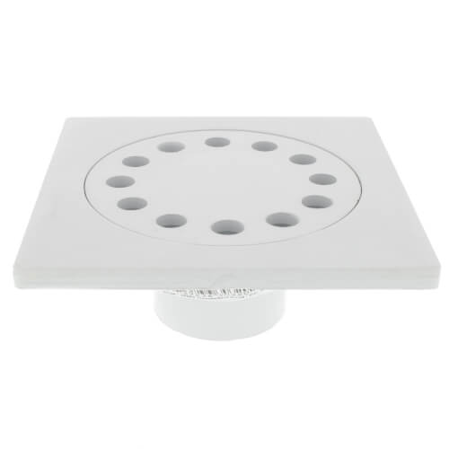 Main product image of 1-1/2" Sch. 40 Hub x 2" Sch. 40 Spigot Bell Trap Floor Drain (PVC)
