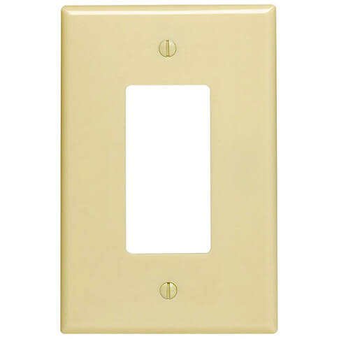 Main product image of 1-Gang Electrical Oversized Wall Plate, Decora (Ivory)