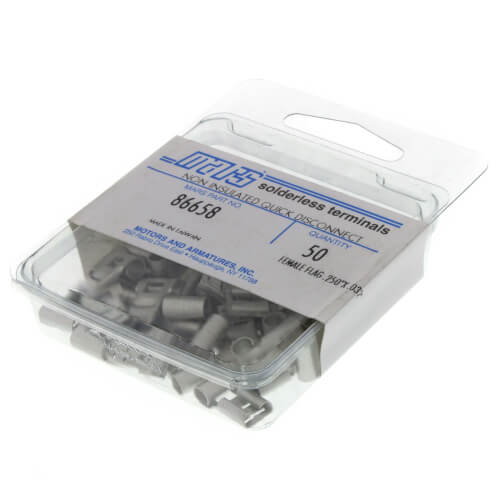 Main product image of Non-Insulated Compressor Terminal, 12-10 AWG, Tab Notched .250 (50 Pack)