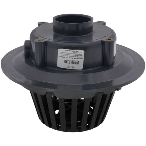 Main product image of 2" PVC Schedule 40 Hub Solvent Weld Roof Drain w/ Polypro Dome Strainer