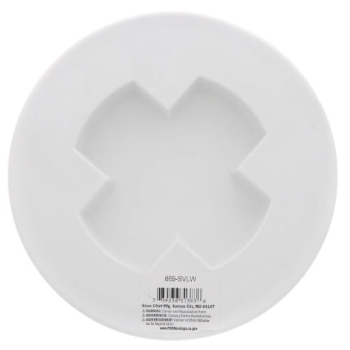Main product image of Threaded Lid w/ O-Ring For Backwater Valve (White)