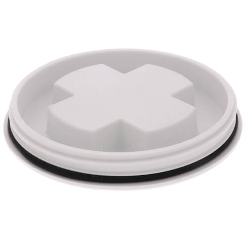 Main product image of Threaded Lid w/ O-Ring For Backwater Valve (White)