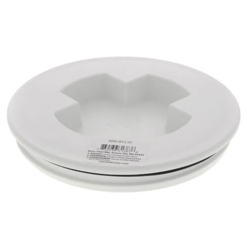 Main product image of Threaded Lid w/ O-Ring For Backwater Valve (White)