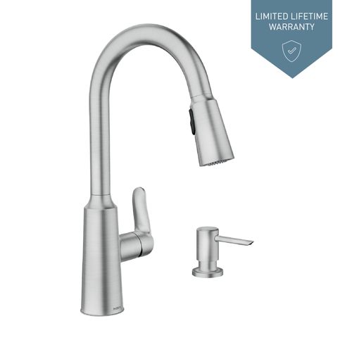 Main product image of Edwyn 1 Handle High Arc Pulldown Kitchen Faucet, 87028SRS (Spot Resist Stainless)