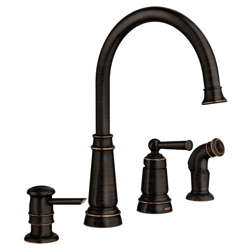 Main product image of Edison One-handle High Arc Kitchen Faucet (Mediterranean Bronze), 87042BRB