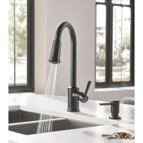 Main product image of Indi One-Handle Pulldown Kitchen Faucet, 87090BL (Matte Black)