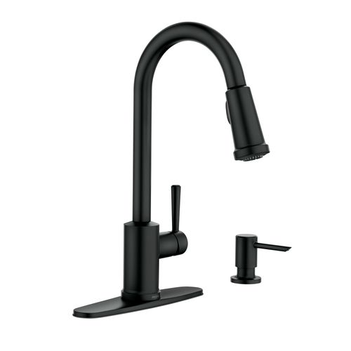 Main product image of Indi One-Handle Pulldown Kitchen Faucet, 87090BL (Matte Black)