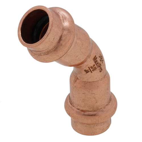 Main product image of 3/8" ZoomLock MAX 45-Degree Elbow (MZK-45E6-HNBR)