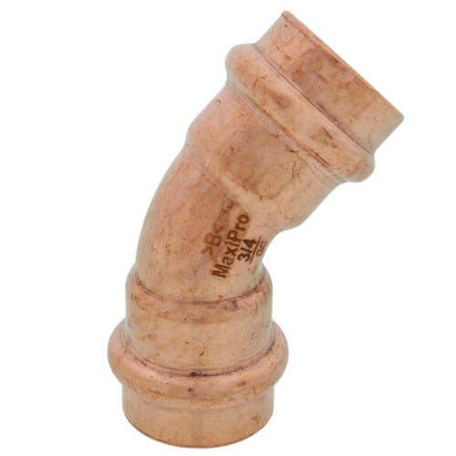 Main product image of 3/4" ZoomLock MAX 45-Degree Elbow (MZK-45E12-HNBR)